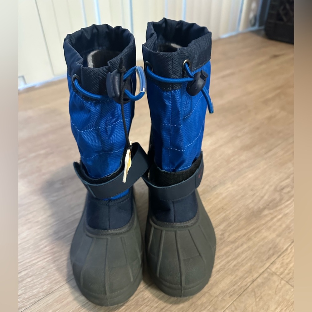 Columbia Childrens Powderbug Plus II Waterproof Insulated Boots Blue Black